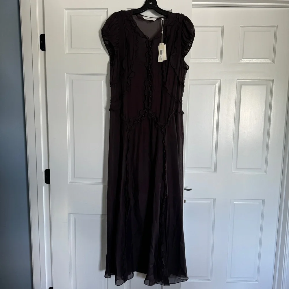 Rebecca Taylor Silk Ruffled Maxi Dress - Picture 10 of 13